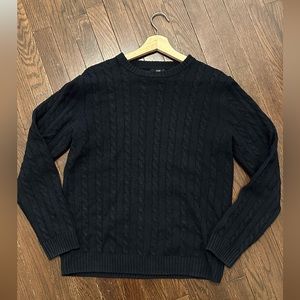 Wool Blend Sweater. Navy Blue. Size M.